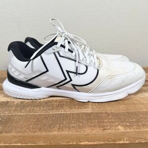 SQAIRZ XRZ Pickleball Shoes Mens 11 White Black Reinforced Toe Roomy Toe Box
